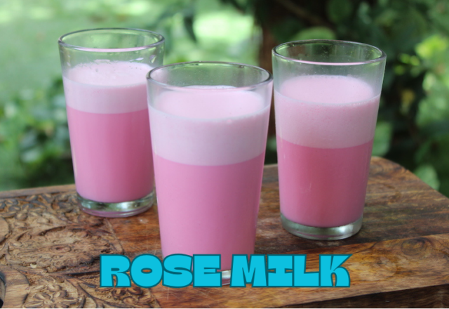 Rose Milk in Tamil