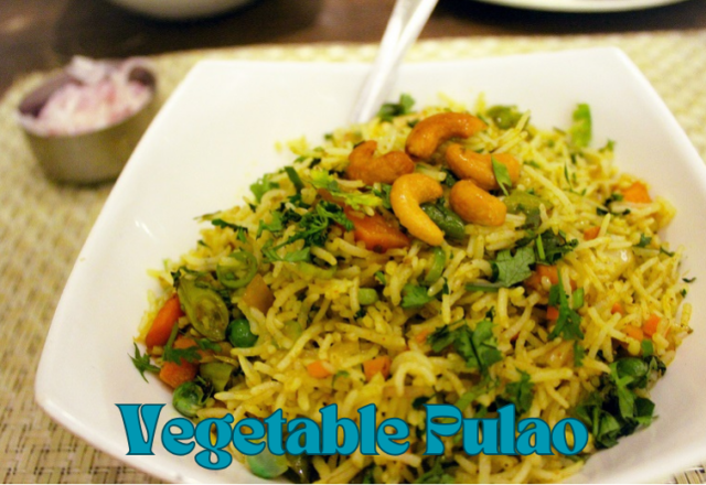 Vegetable Pulao in Tamil