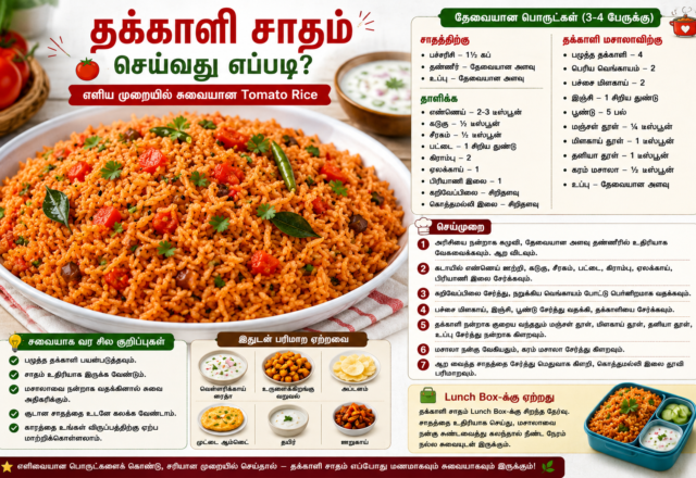 தக்காளி சாதம் செய்வது எப்படி?